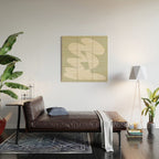 Minimalist Modern Abstract Expressionism in Sage Wood Wall Art Gallery Image 2