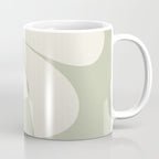 Minimalist Modern Abstract Expressionism in Sage Coffee Mug Gallery Image 1