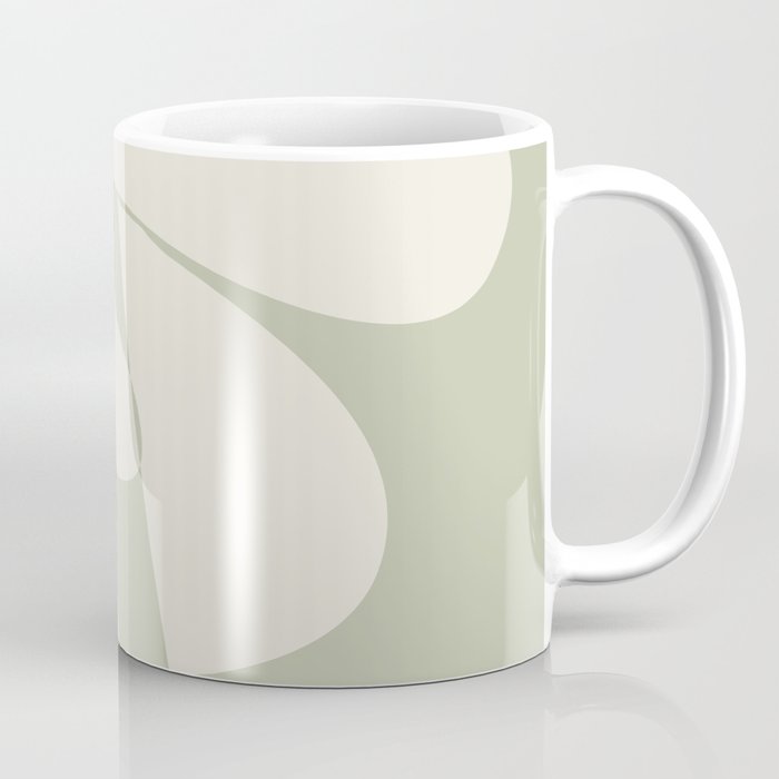 Minimalist Modern Abstract Expressionism in Sage Coffee Mug Gallery Image 1
