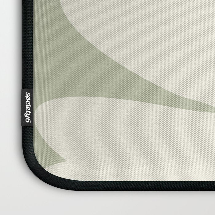 Minimalist Modern Abstract Expressionism in Sage Laptop Sleeve Gallery Image 3