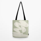 Minimalist Modern Abstract Expressionism in Sage Tote Bag Gallery Image 2