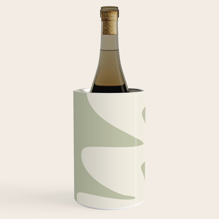 Minimalist Modern Abstract Expressionism in Sage Wine Chiller Gallery Image 2