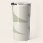 Minimalist Modern Abstract Expressionism in Sage Travel Mug Gallery Image 3