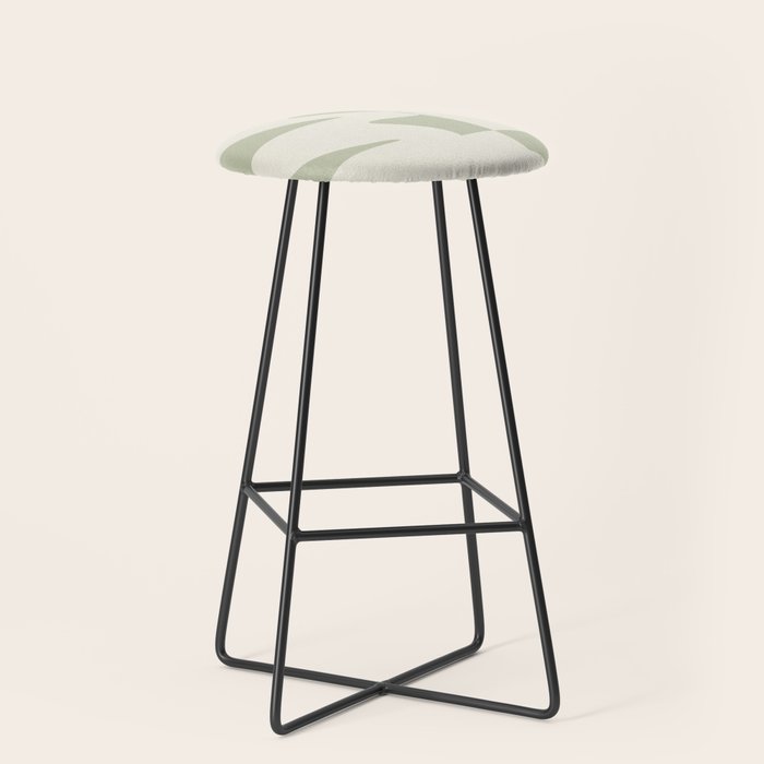 Minimalist Modern Abstract Expressionism in Sage Stool Gallery Image 1