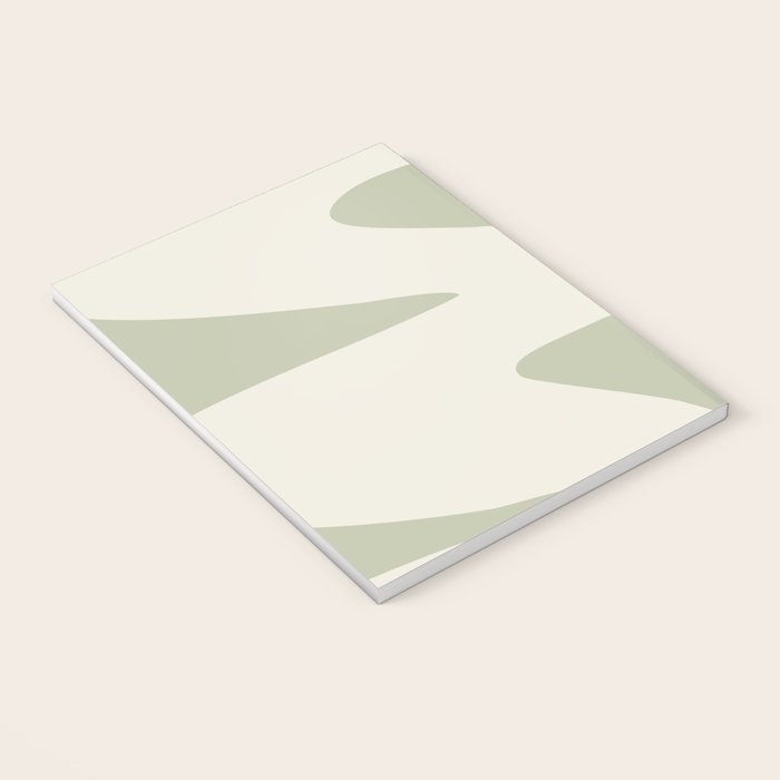 Minimalist Modern Abstract Expressionism in Sage Notebook Gallery Image 3