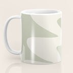 Minimalist Modern Abstract Expressionism in Sage Coffee Mug Gallery Image 3