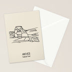 Arches National Park Black on Cream Stationery Card Gallery Image 2