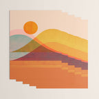 Abstraction_SUNSET_LANDSCAPE_POP_ART_Minimalism_018X Wrapping Paper Gallery Image 3