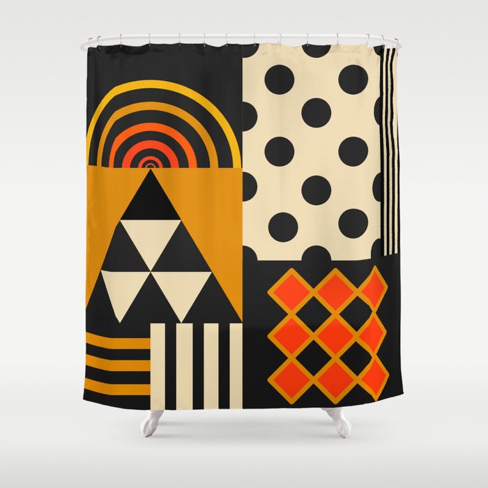 Golden Age Art Decor Shower Curtain Gallery Image 1