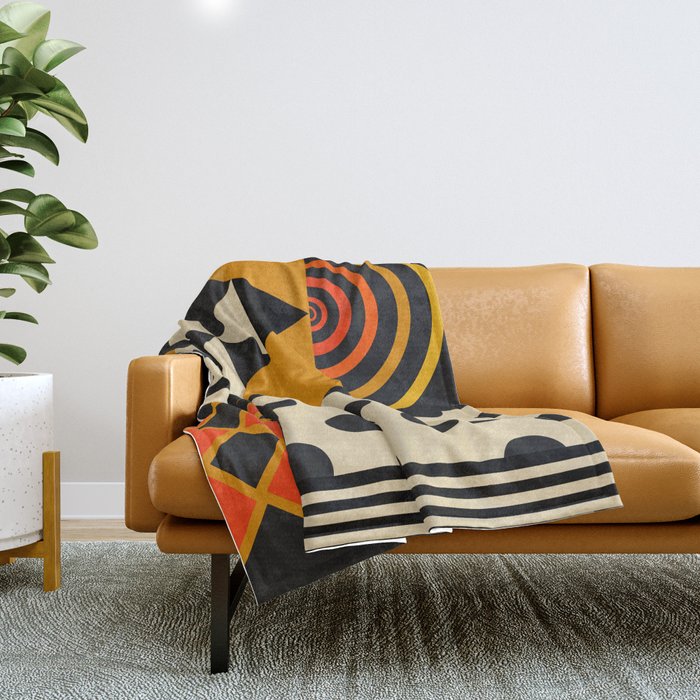Golden Age Art Decor Throw Blanket Gallery Image 1