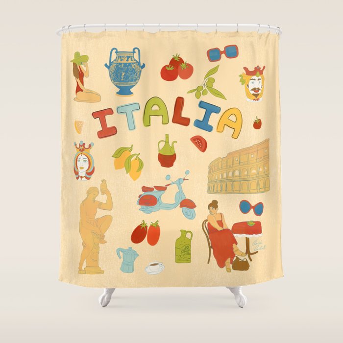 Viva Italia Shower Curtain Gallery Image 1