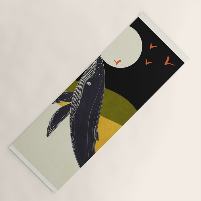 Abstract Whale 2 Yoga Mat Gallery Image 1