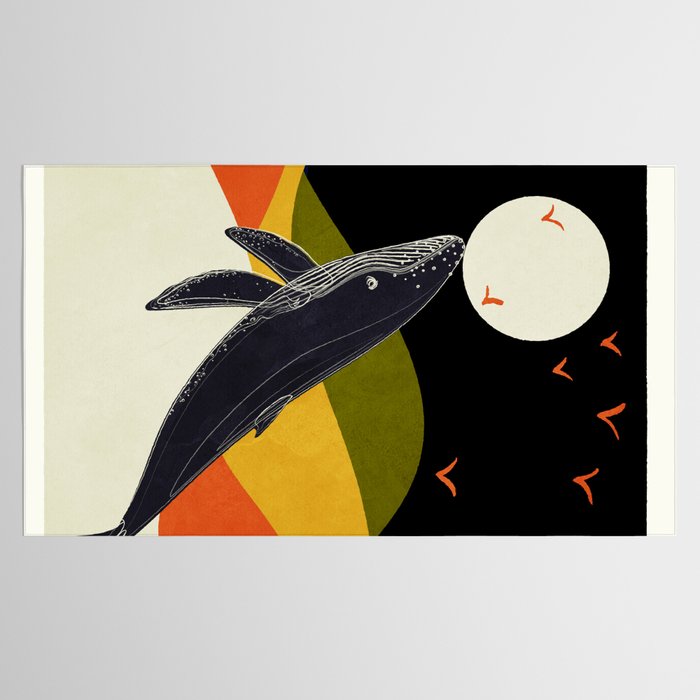 Abstract Whale 2 Tablecloth Gallery Image 2