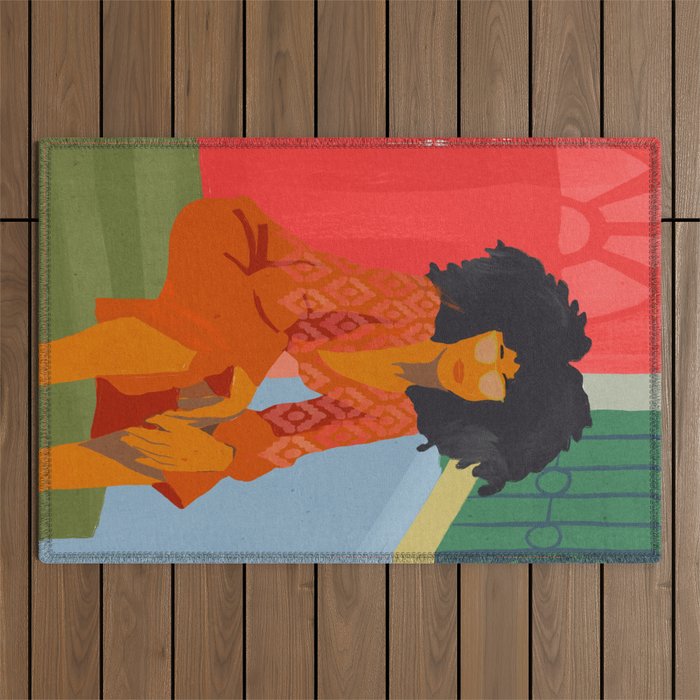 Summer vibes Outdoor Rug Gallery Image 1