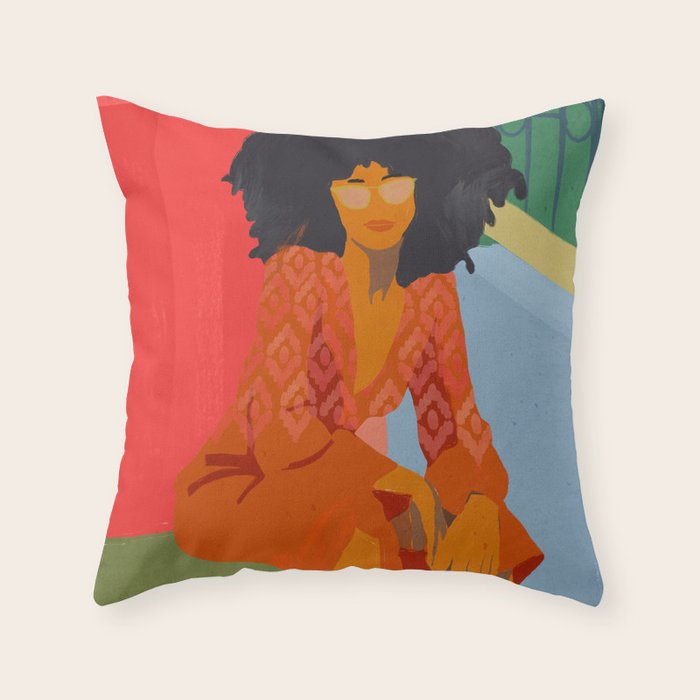 Summer vibes Throw Pillow Gallery Image 6