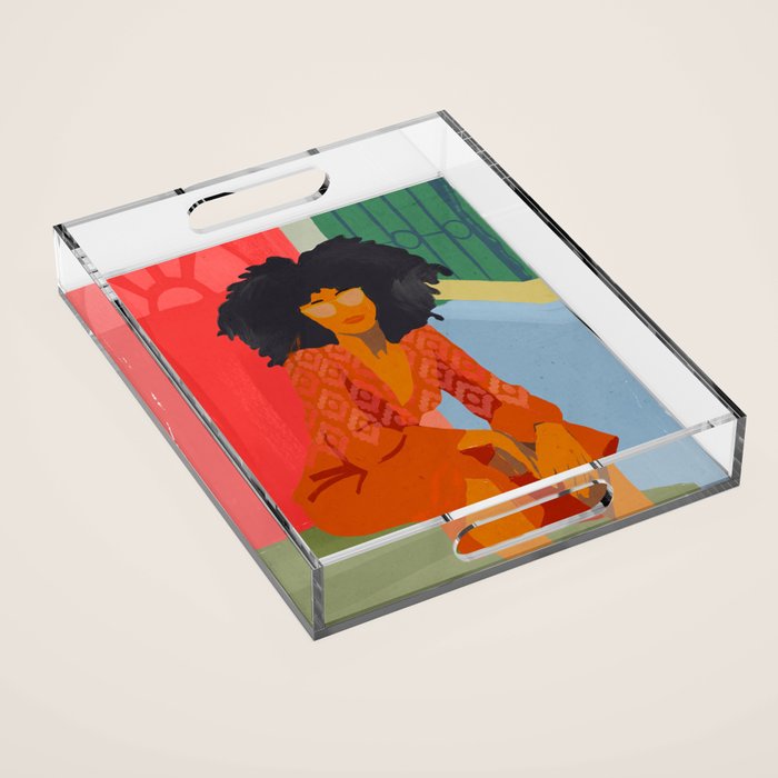 Summer vibes Acrylic Tray Gallery Image 1