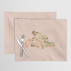 Zero F*cks Given - Blush & Gold Palette Placemat Gallery Image 1