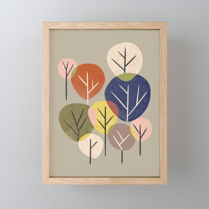 Multicolor Grove Mini Art Print Gallery Image 1