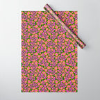 Tropical Blooms Pattern - Green Wrapping Paper Gallery Image 1