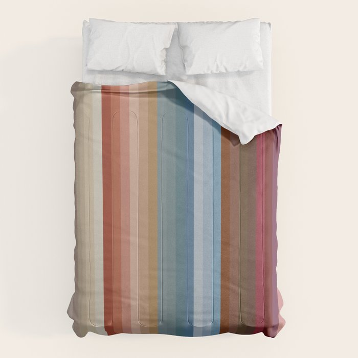 Multicolor Boho Stripes Comforter Gallery Image 1