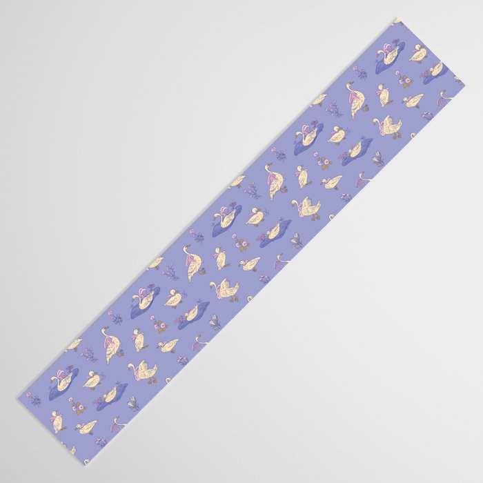 Swans With Bows - Ducks And Flowers Table Runner Gallery Image 3