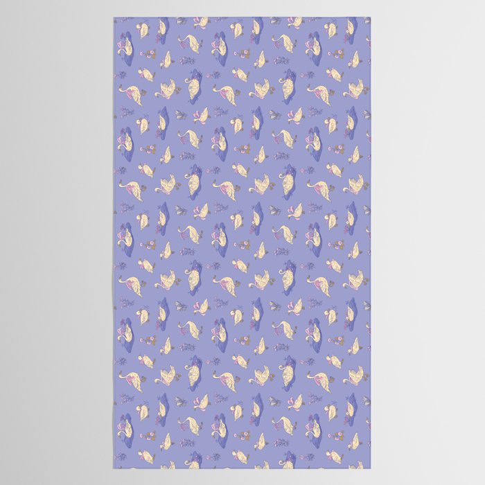 Swans With Bows - Ducks And Flowers Tablecloth Gallery Image 2