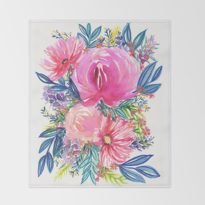 Wild Garden Throw Blanket Gallery Image 2