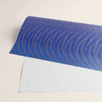 Electric Indigo Wave Symphony Wrapping Paper Gallery Image 2