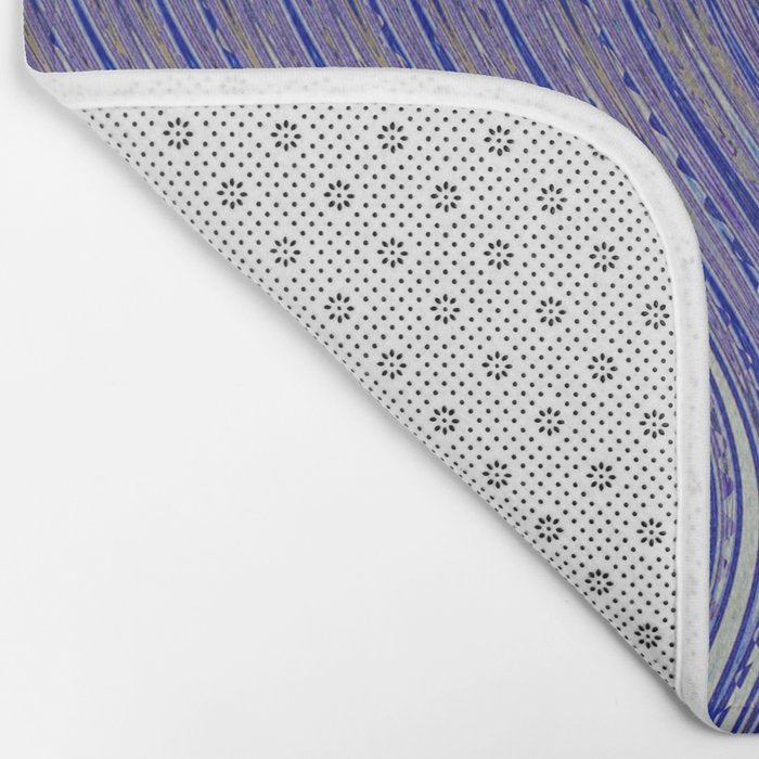 Electric Indigo Wave Symphony Bath Mat Gallery Image 2