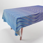 Electric Indigo Wave Symphony Tablecloth Gallery Image 1
