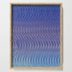 Electric Indigo Wave Symphony Serving Tray Gallery Image 1