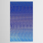 Electric Indigo Wave Symphony Tablecloth Gallery Image 2