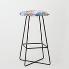Abstract brush stroke madness Stool Gallery Image 1