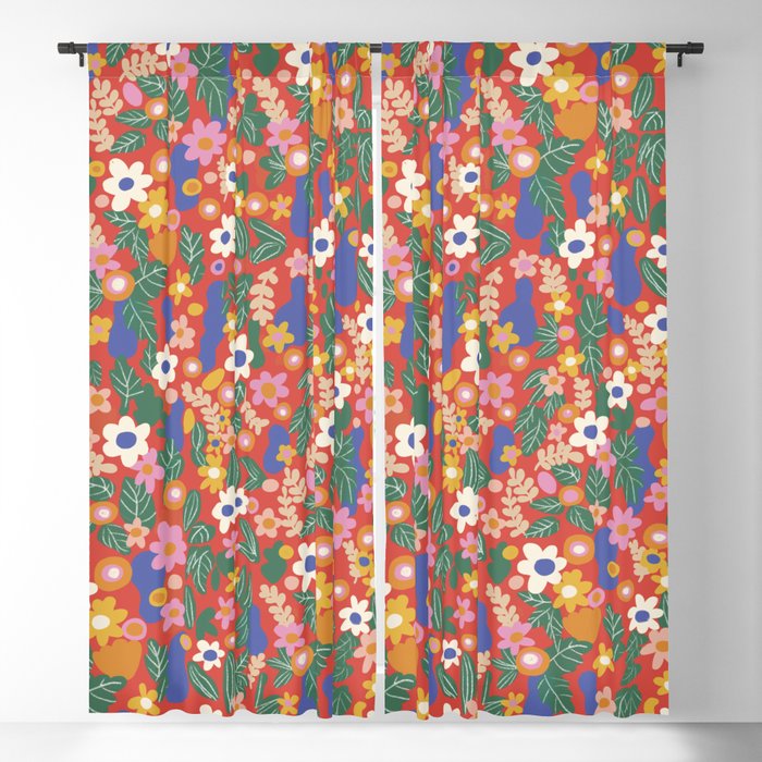 Evelyn red Window Curtain Gallery Image 1