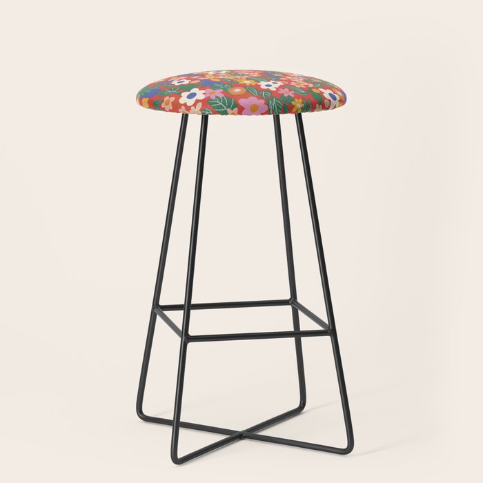 Evelyn red Stool Gallery Image 1