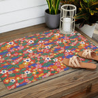Evelyn red Outdoor Rug Gallery Image 2