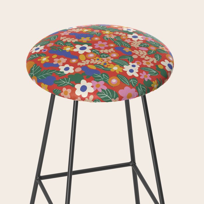 Evelyn red Stool Gallery Image 2