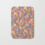 Evelyn red Bath Mat Gallery Image 1