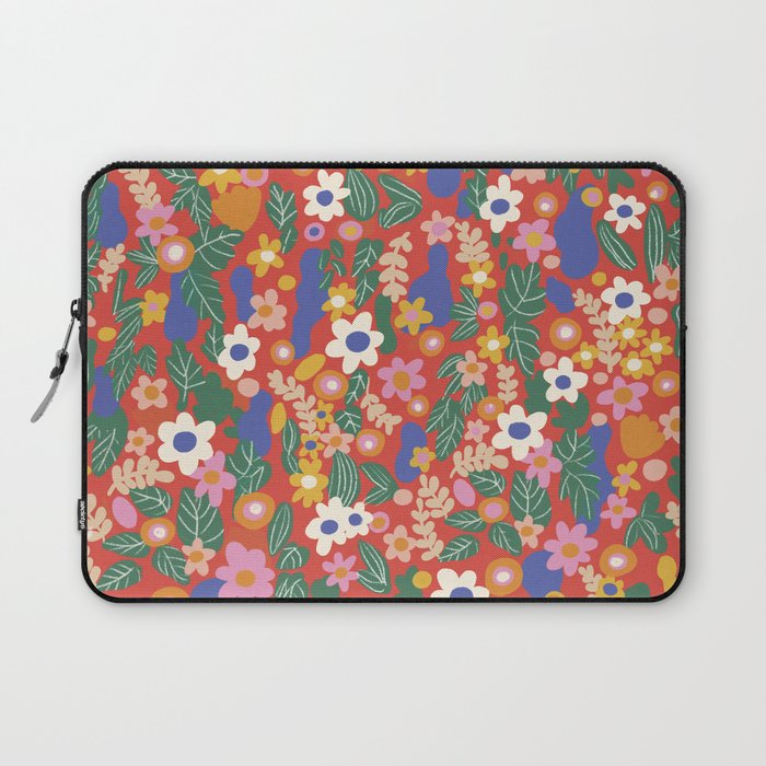 Evelyn red Laptop Sleeve Gallery Image 1
