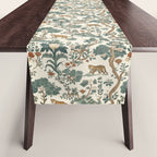 Tigers in Romantic Botanica Table Runner Gallery Image 1
