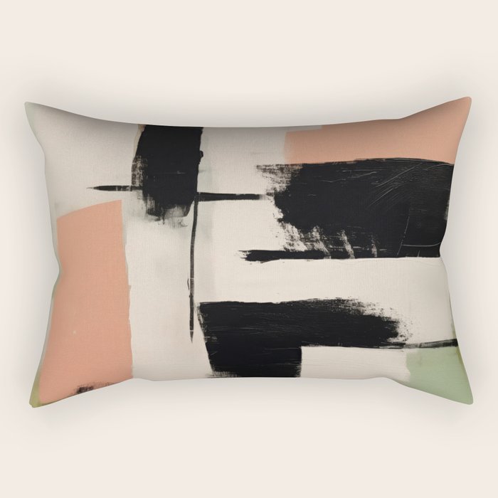  Soft Edge Abstraction 1 Rectangular Pillow Gallery Image 2