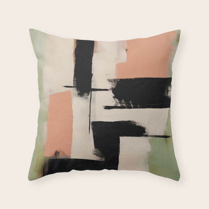  Soft Edge Abstraction 1 Throw Pillow Gallery Image 6
