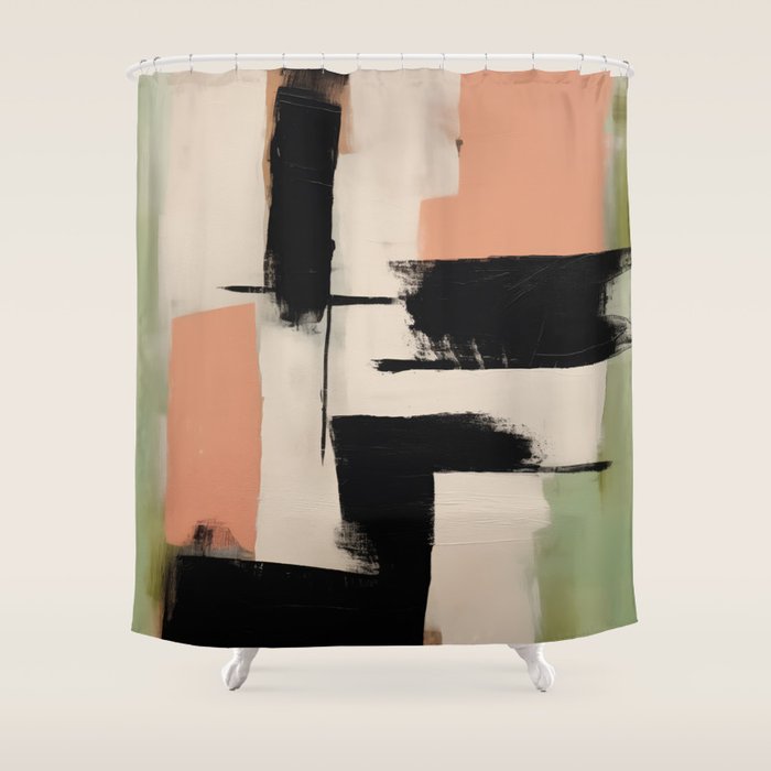  Soft Edge Abstraction 1 Shower Curtain Gallery Image 1