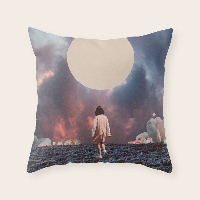 Pearlescent Wanderer Throw Pillow Gallery Image 1