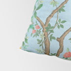 Chinoiserie Pastel Blue Floral Bird Garden Pillow Sham Gallery Image 4