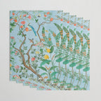 Chinoiserie Pastel Blue Floral Bird Garden Wrapping Paper Gallery Image 3