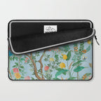 Chinoiserie Pastel Blue Floral Bird Garden Laptop Sleeve Gallery Image 2