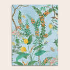 Chinoiserie Pastel Blue Floral Bird Garden Notebook Gallery Image 4