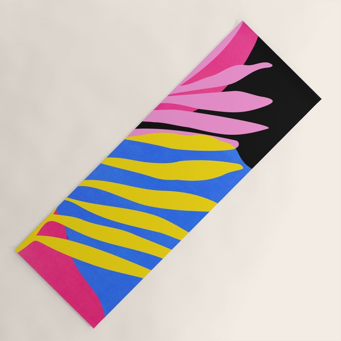Neon Summer Abstract Art Yoga Mat Gallery Image 1