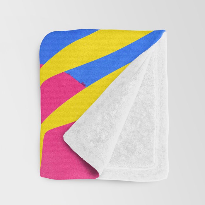 Neon Summer Abstract Art Throw Blanket Gallery Image 3